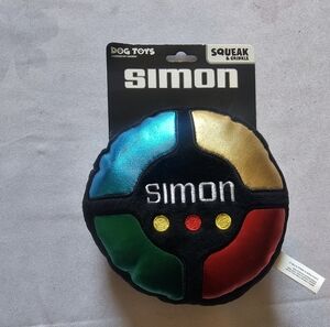 Hasbro Simon Says Plush Dog Toy With Squeak And Crinkle Design NEW